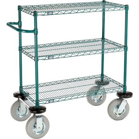Nexel Wire Cart, Steel, 36 in L, 18 in W, 43 in H B3055390